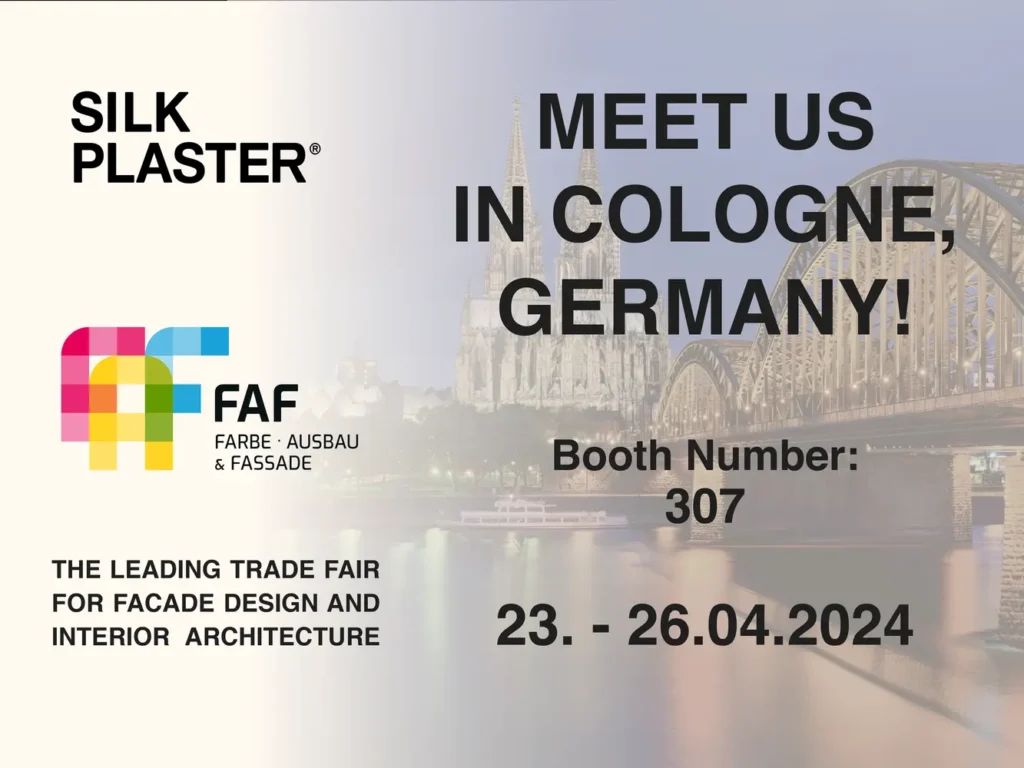 Silk Plaster booth at FAF Expo Germany